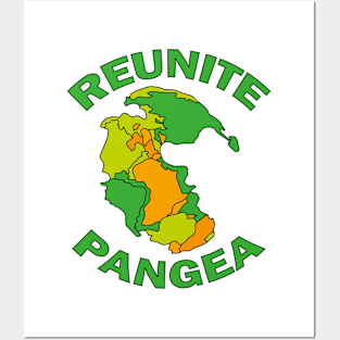 Reunite Pangea Funny Geology Posters and Art